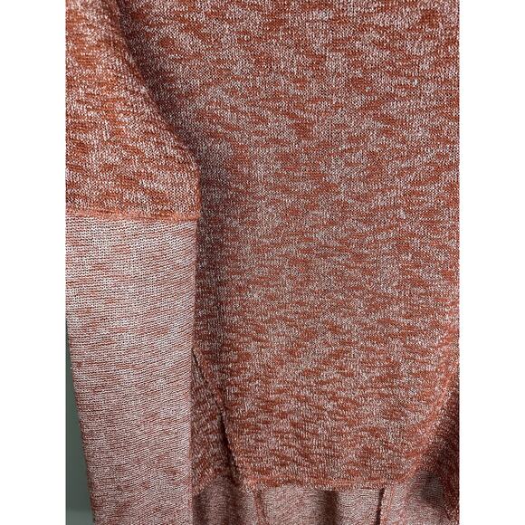 We The Free 'Beatnik Hacci' Long Sleeve Cowl Neck Orange Pullover Sweater Size M - Picture 7 of 7